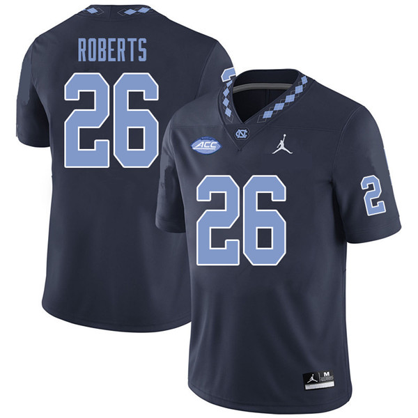 Jordan Brand Men #26 Kayne Roberts North Carolina Tar Heels College Football Jerseys Sale-Navy